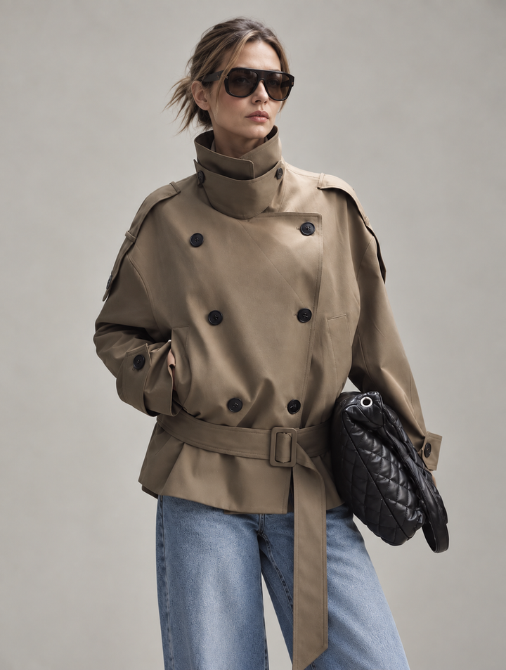 Taffy Pink Single-Breasted Coat