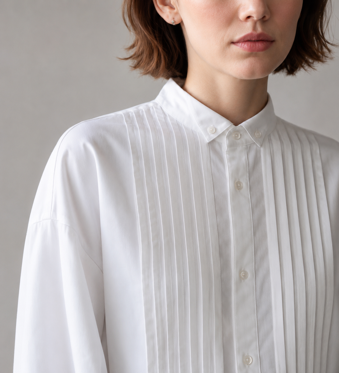 V-Neck Frill Sleeveless Shirt