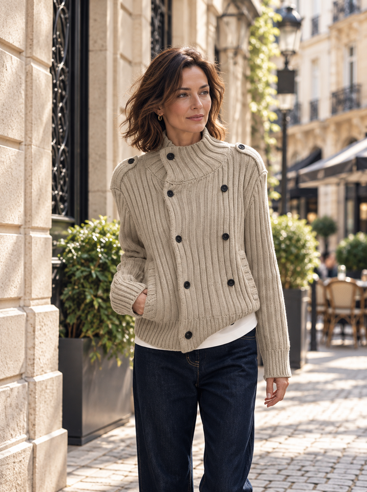 Taffy Pink Single-Breasted Coat