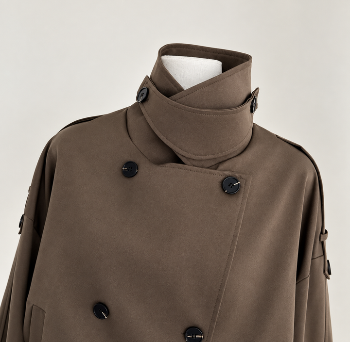Taffy Pink Single-Breasted Coat