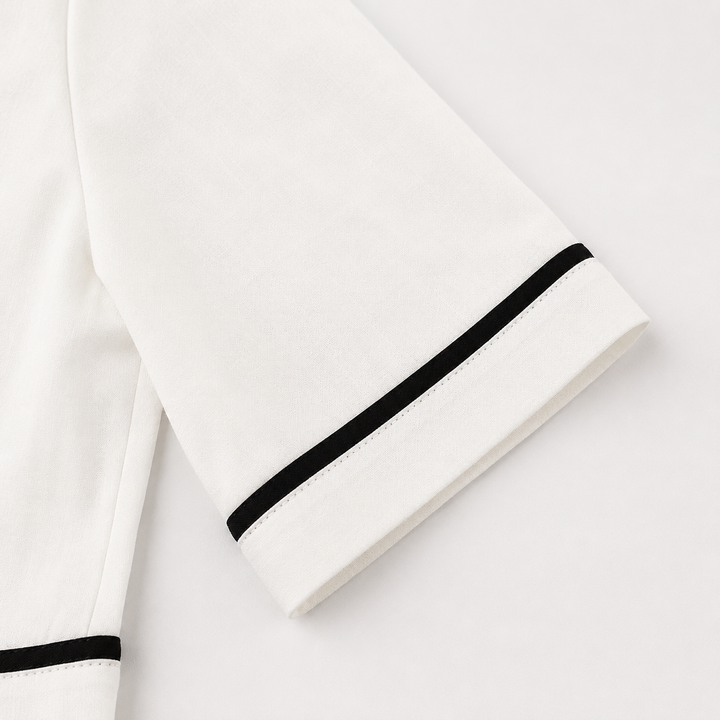 French Sky Blue Linen Set-up