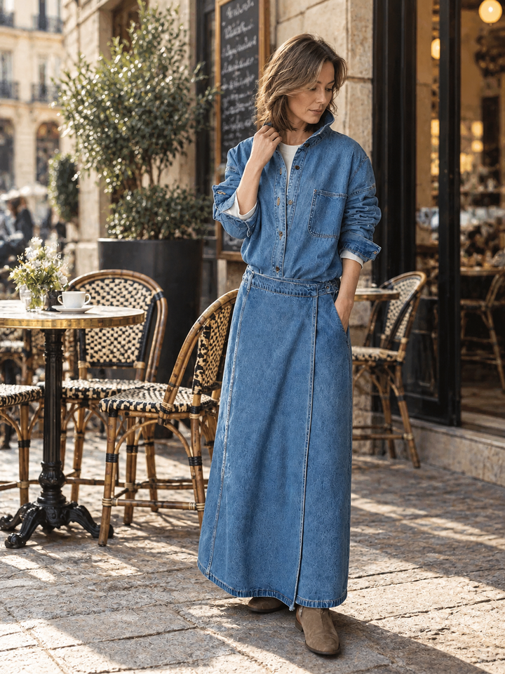 French Sky Blue Linen Set-up