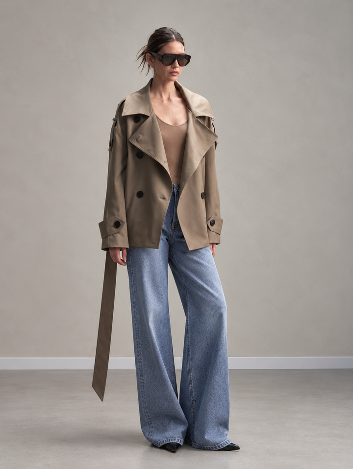 Taffy Pink Single-Breasted Coat