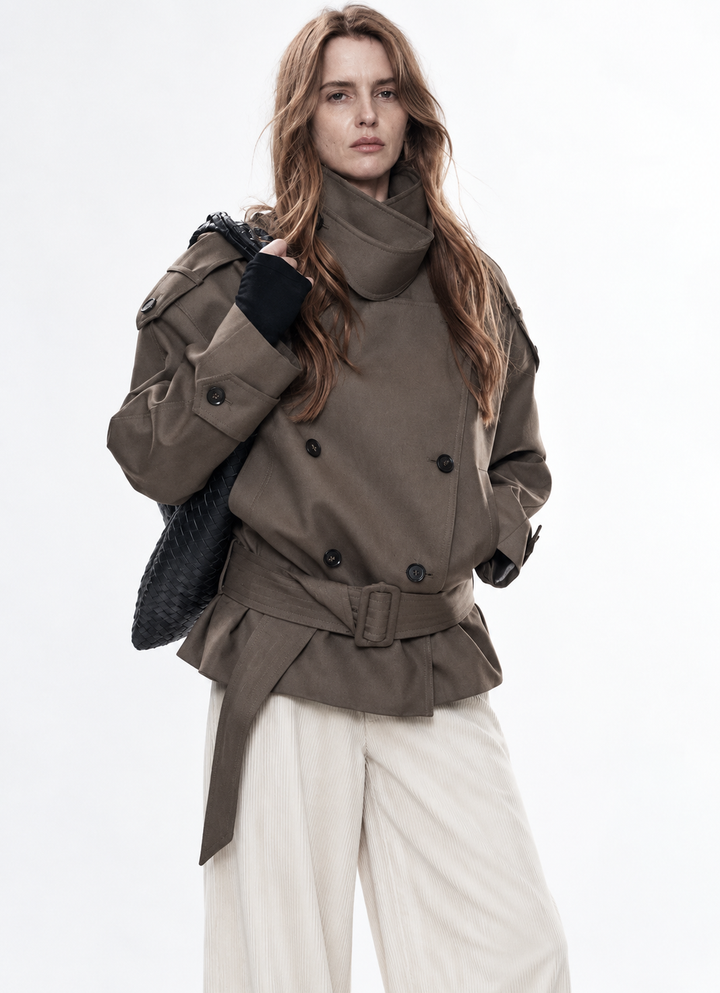 Taffy Pink Single-Breasted Coat