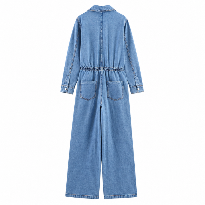Denim all-in-one