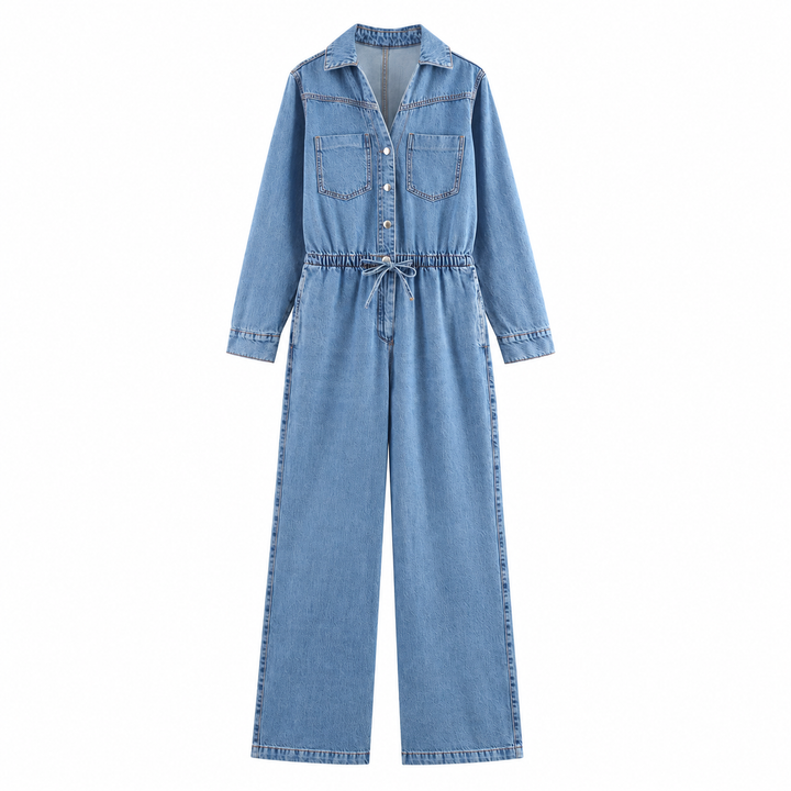 Denim all-in-one