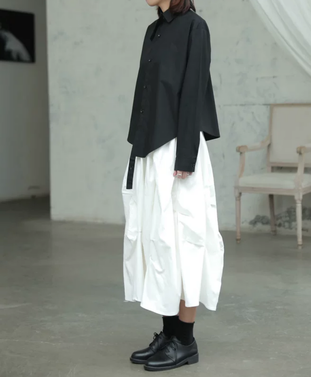 アシンメトリーブラウス