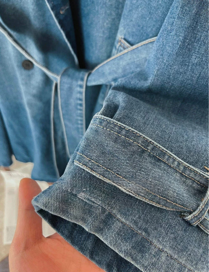 デニムトレンチコート