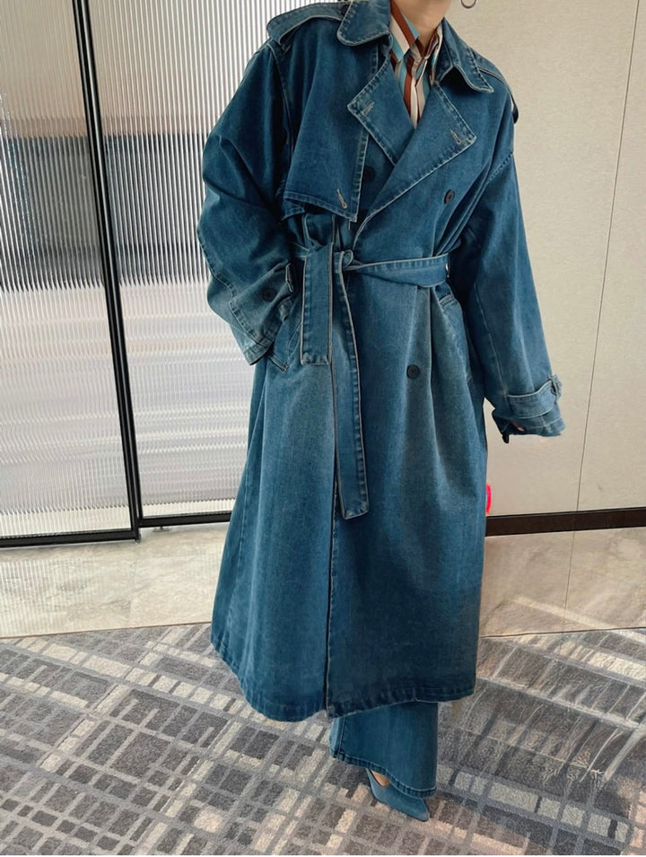 デニムトレンチコート