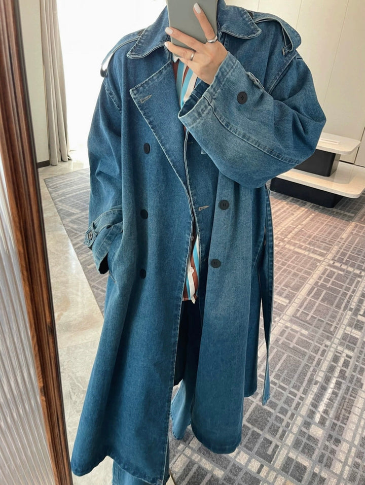 デニムトレンチコート