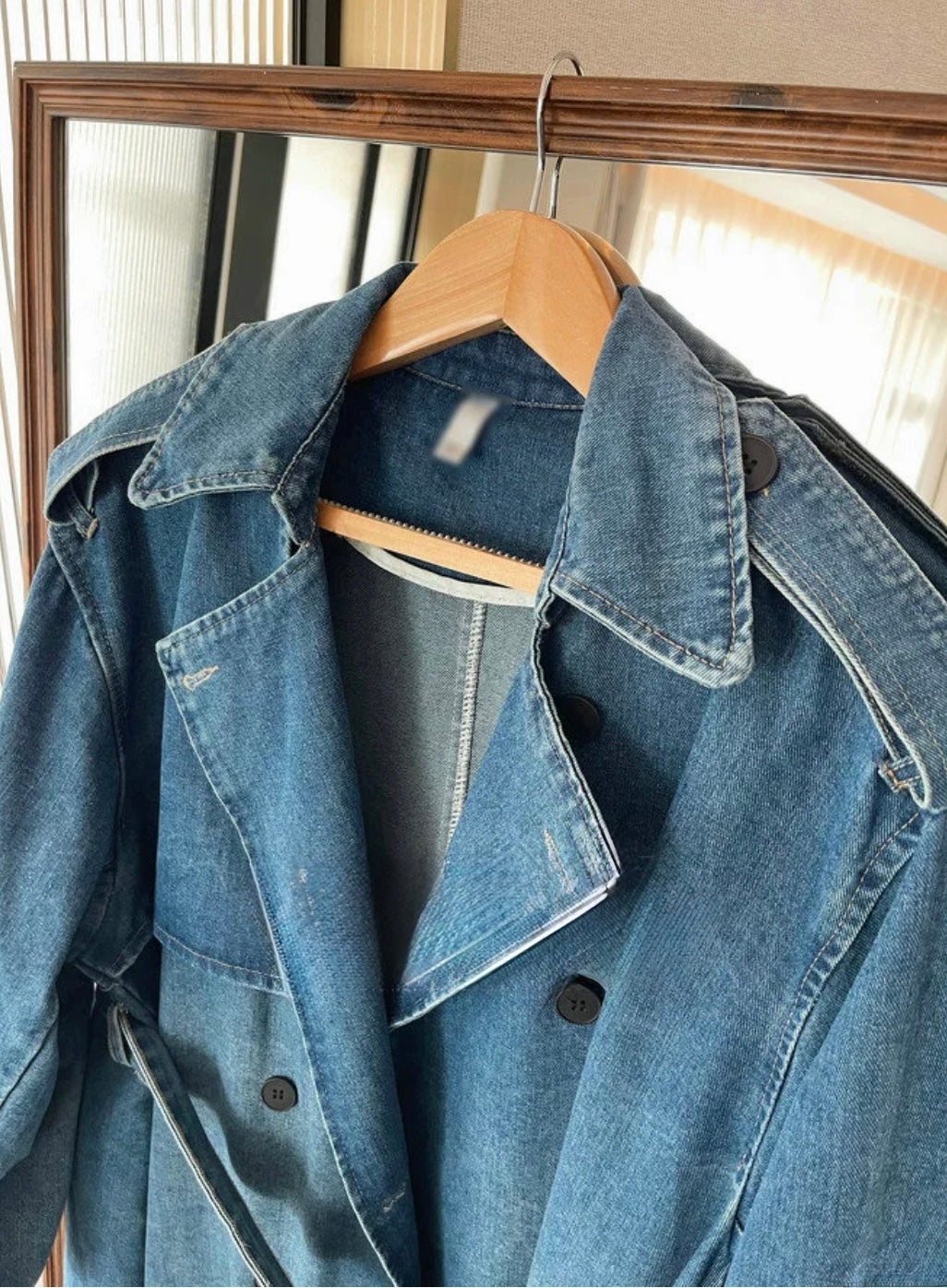 デニムトレンチコート