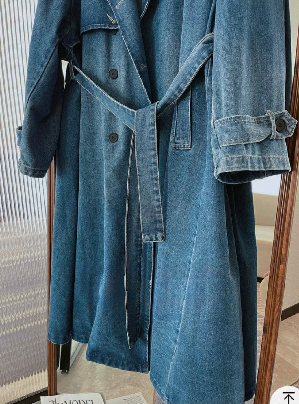 デニムトレンチコート