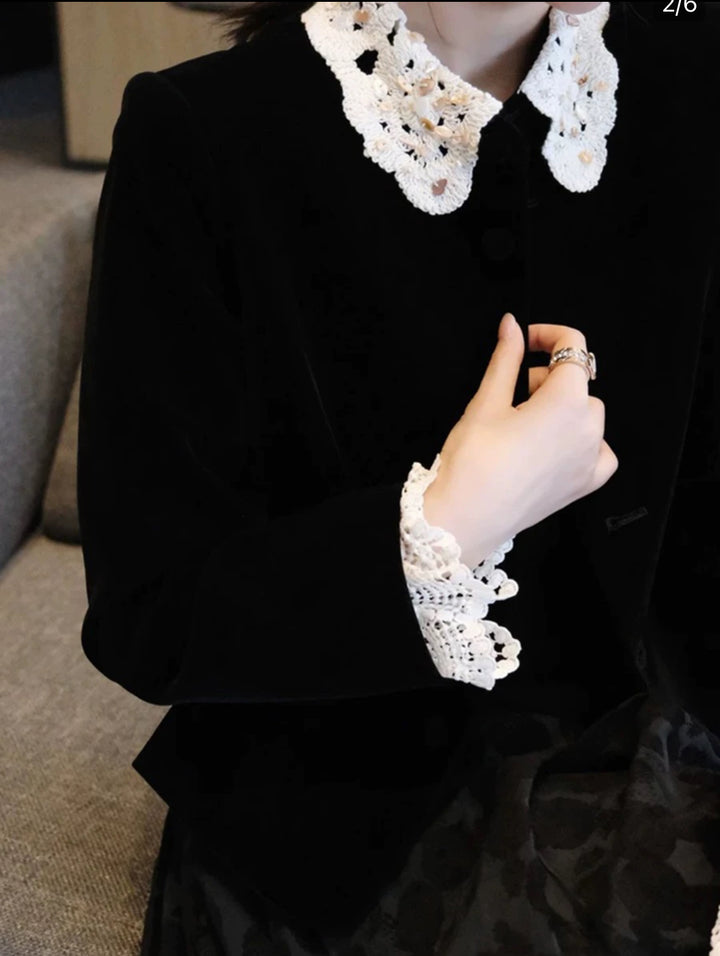 ベルベットショートコート