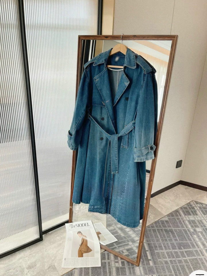 デニムトレンチコート