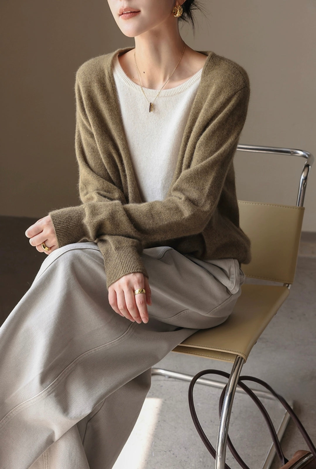 ブランジングネックセーターセットアップ