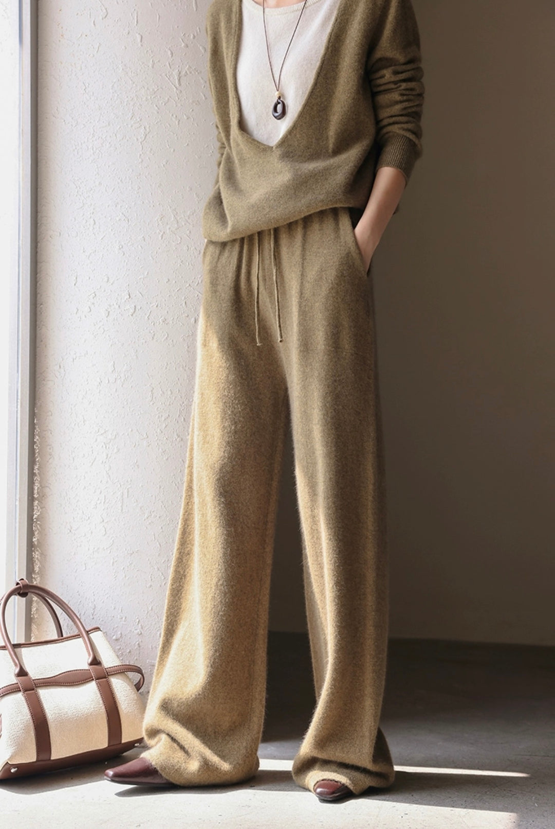 ブランジングネックセーターセットアップ