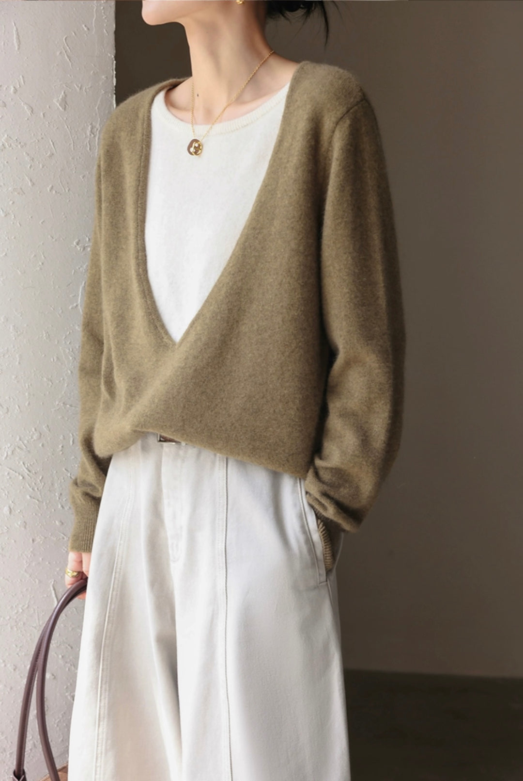 ブランジングネックセーターセットアップ