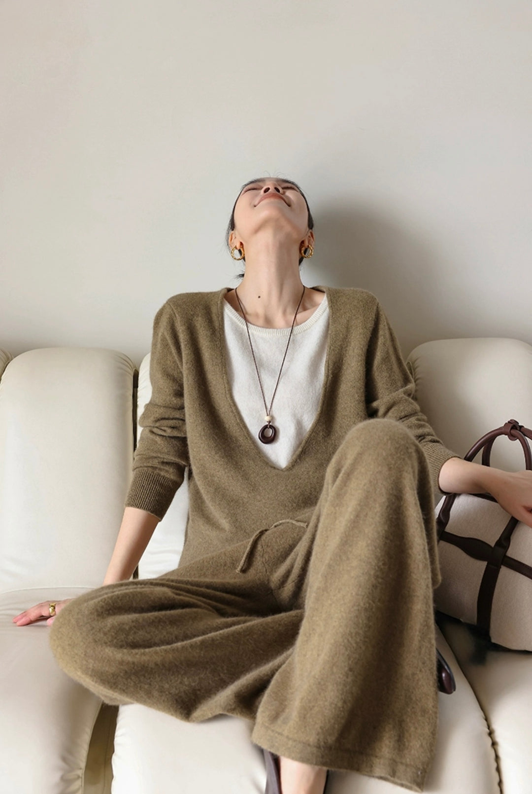 ブランジングネックセーターセットアップ