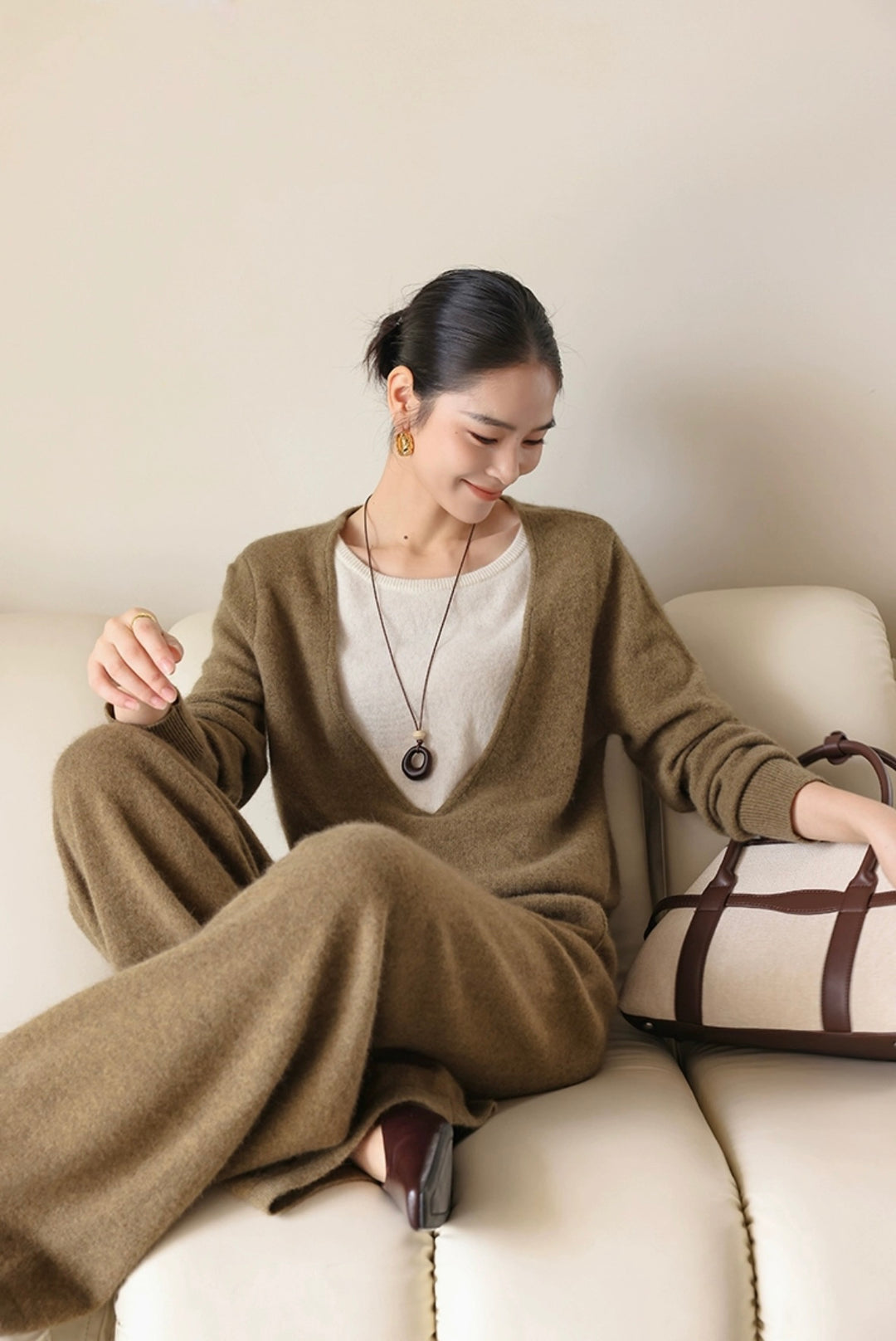 ブランジングネックセーターセットアップ