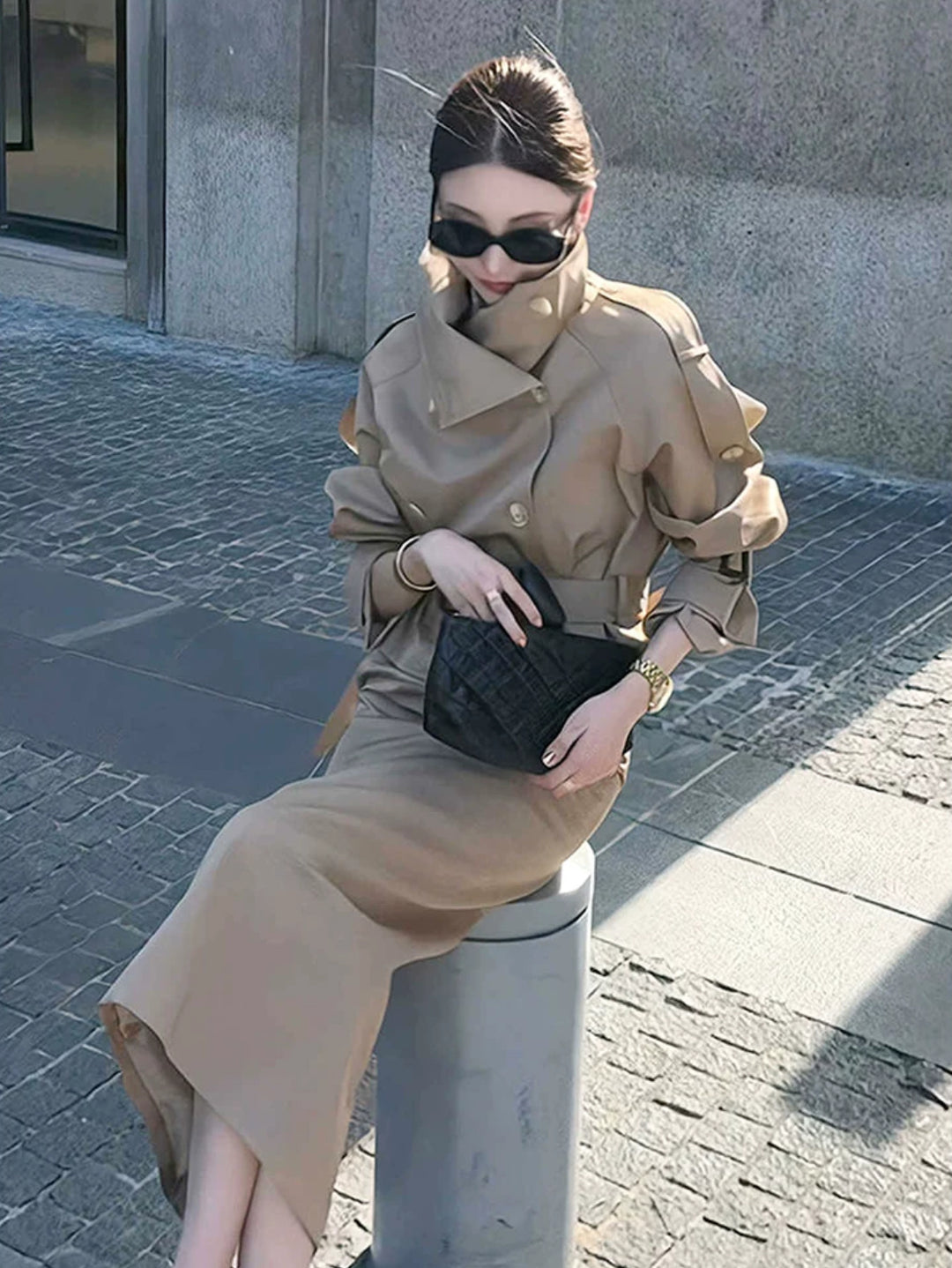 トレンチコートセットアップ