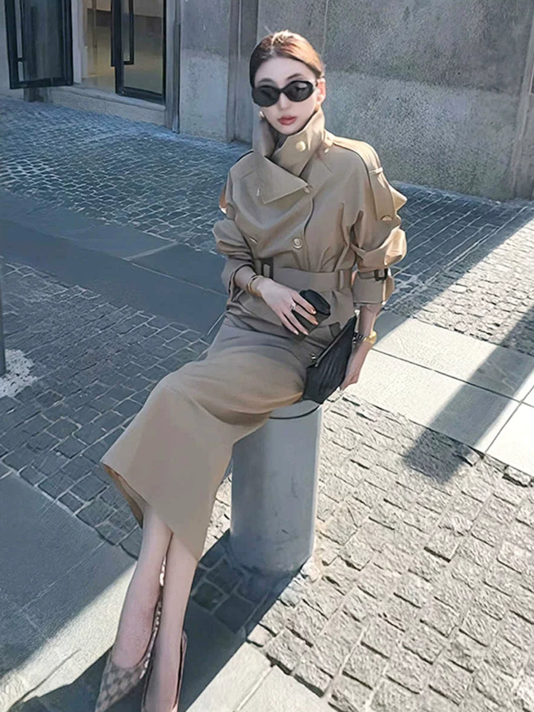 トレンチコートセットアップ