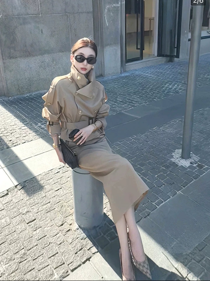 トレンチコートセットアップ