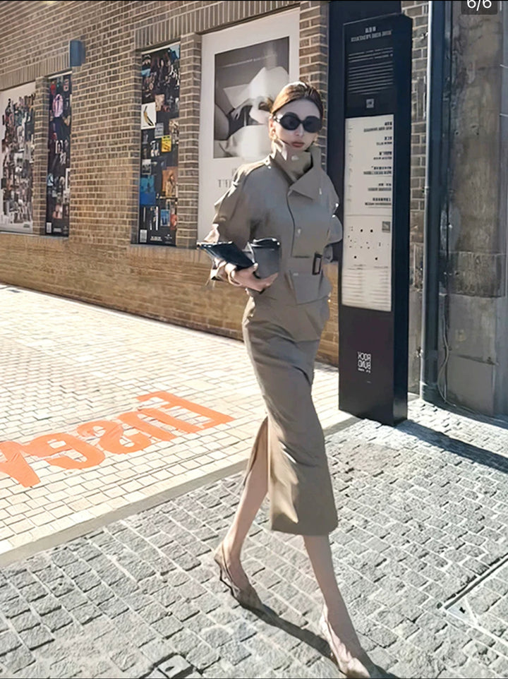 トレンチコートセットアップ