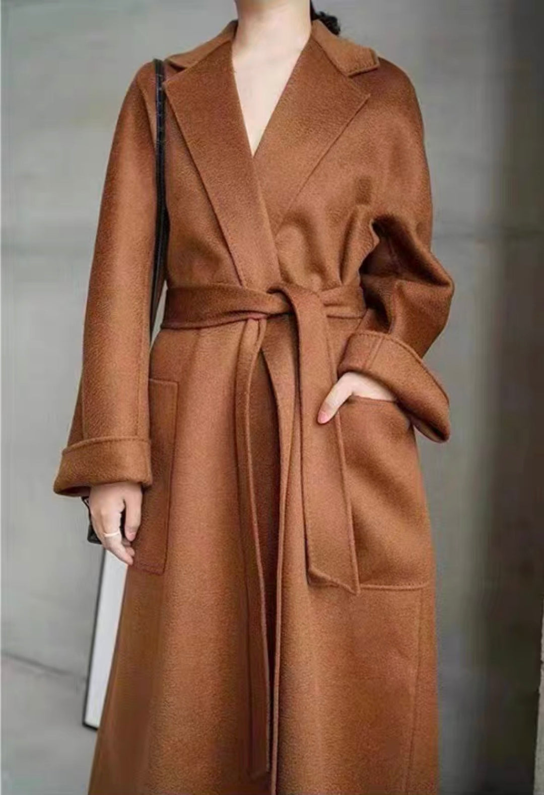 ウールロングローブコート