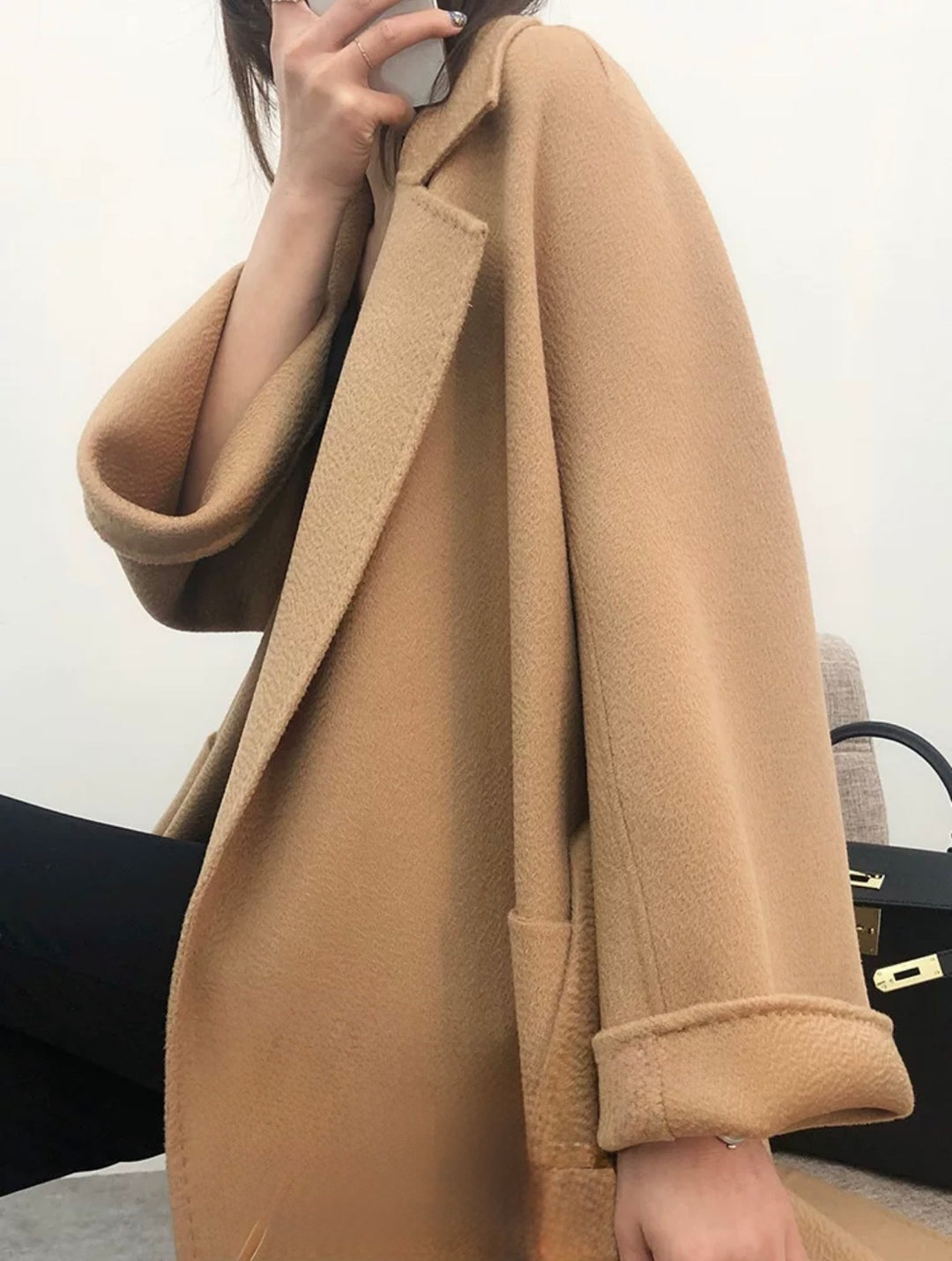 ウールロングローブコート