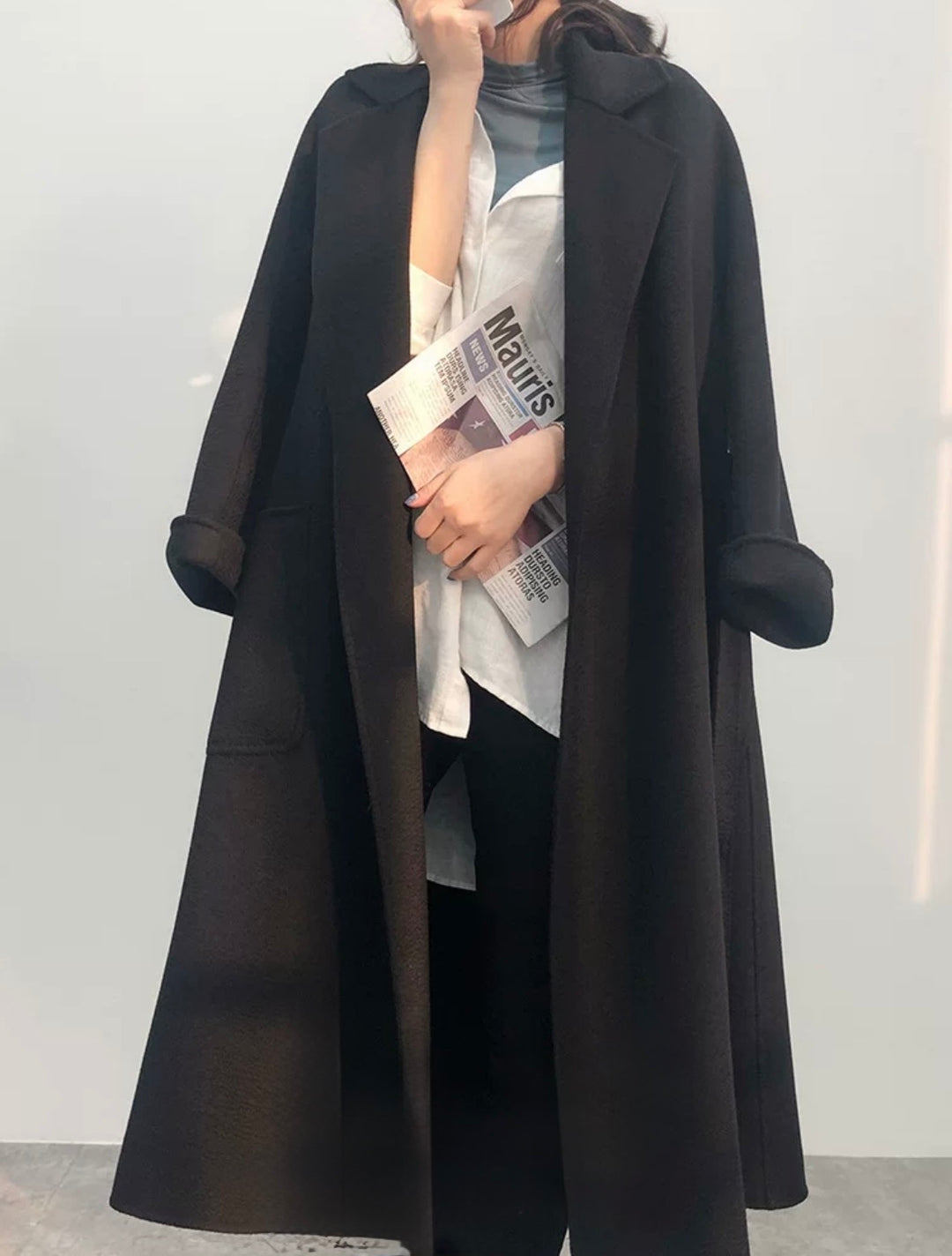 ウールロングローブコート