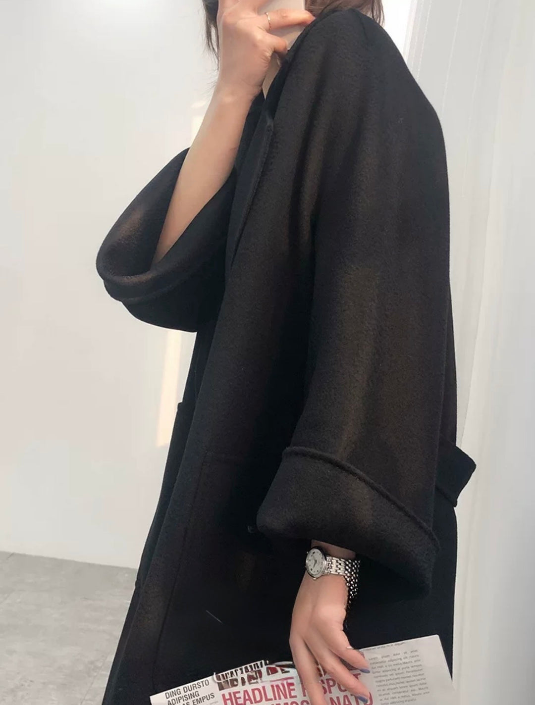 ウールロングローブコート