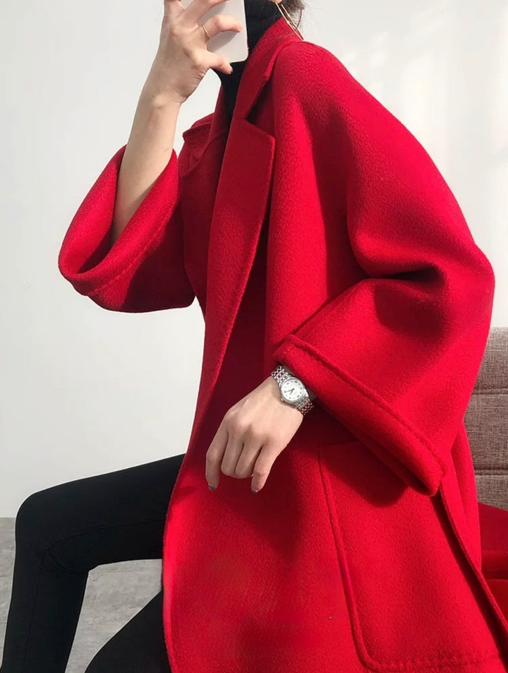 ウールロングローブコート