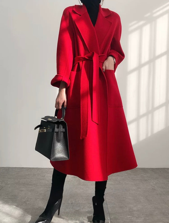 ウールロングローブコート