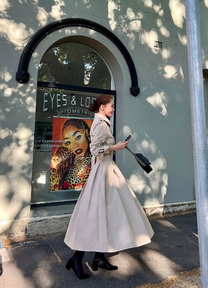 トレンチAラインスカートセットアップ