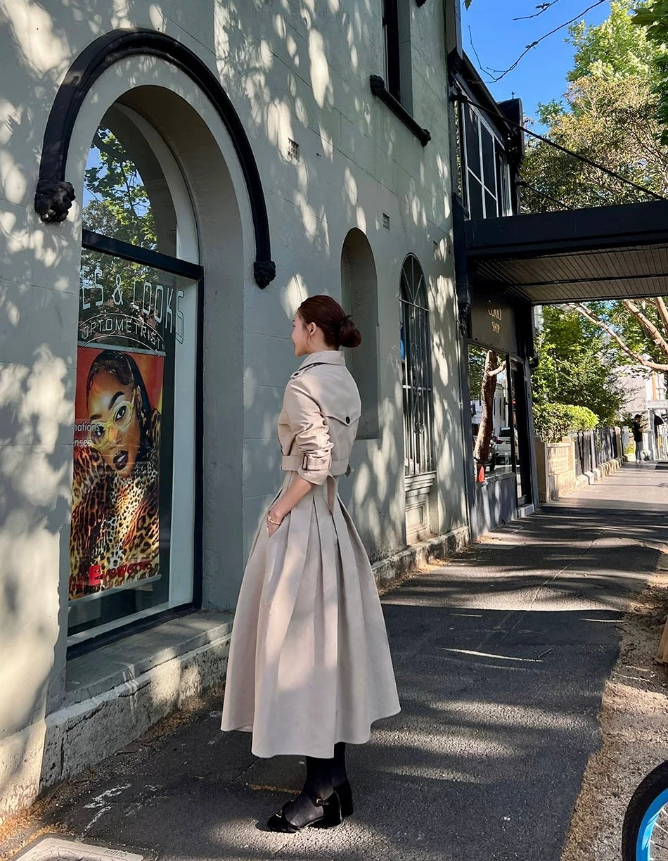 トレンチAラインスカートセットアップ