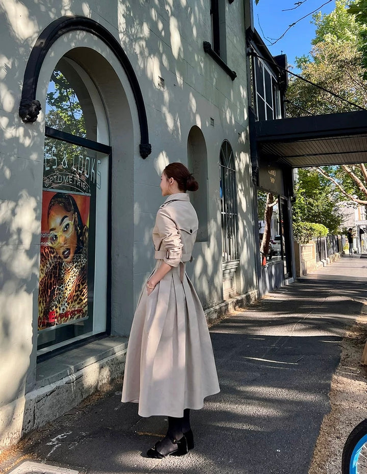 トレンチAラインスカートセットアップ