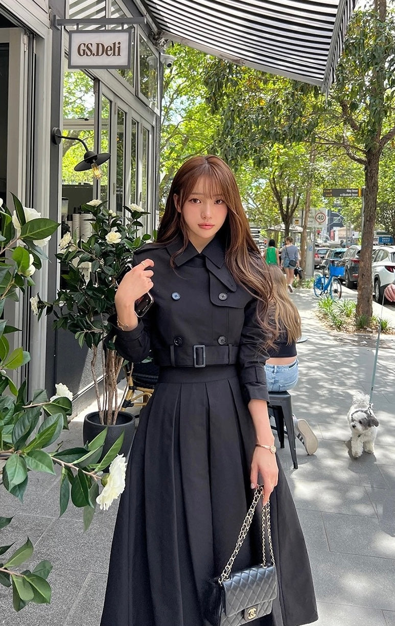 トレンチAラインスカートセットアップ