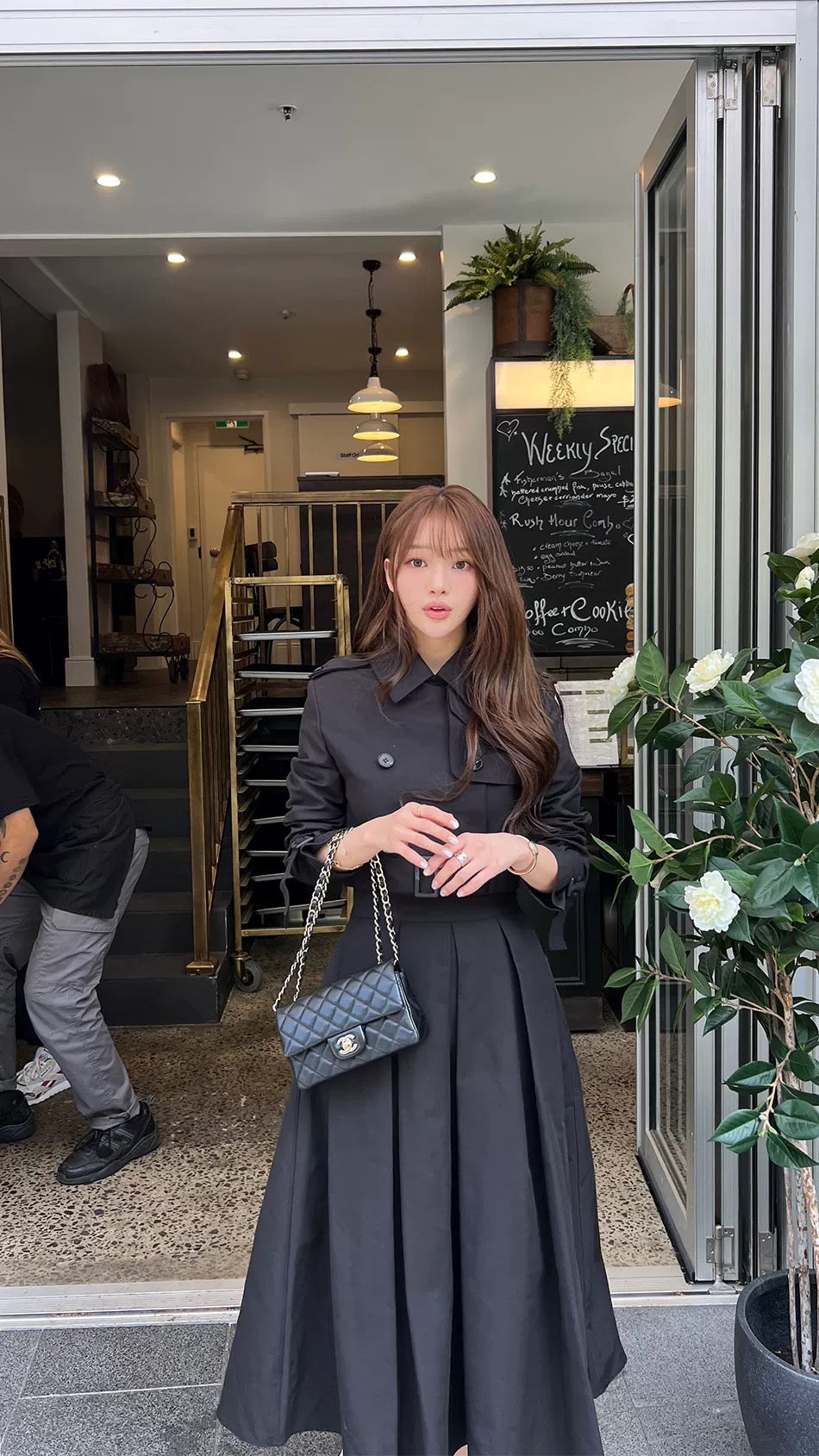 トレンチAラインスカートセットアップ