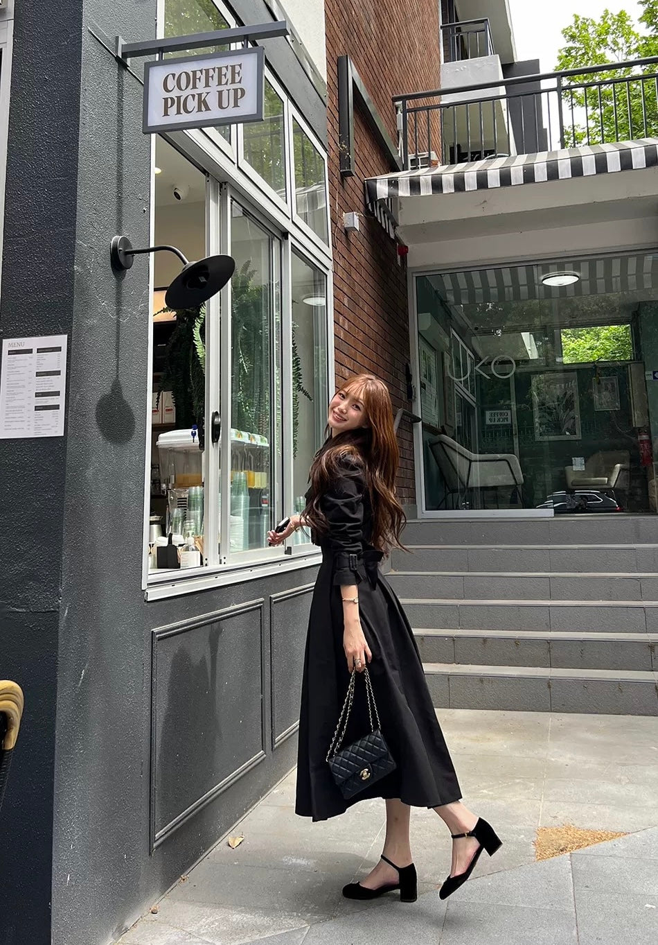 トレンチAラインスカートセットアップ