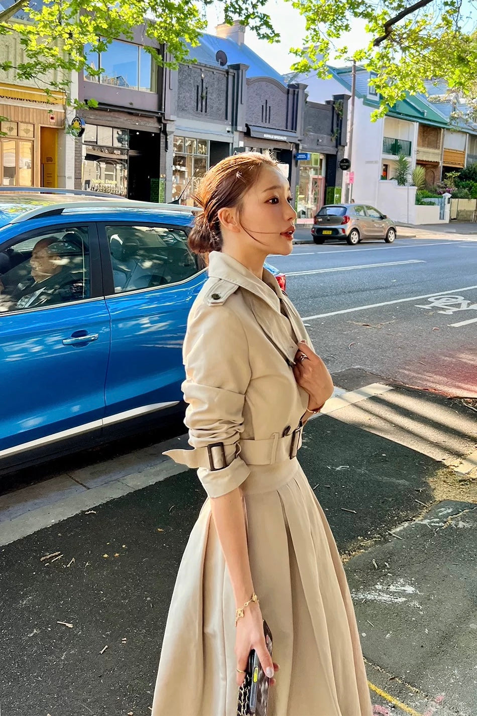 トレンチAラインスカートセットアップ