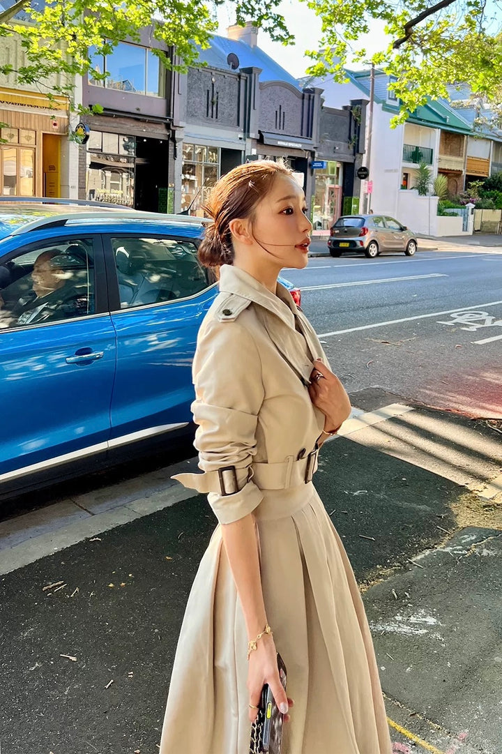 トレンチAラインスカートセットアップ