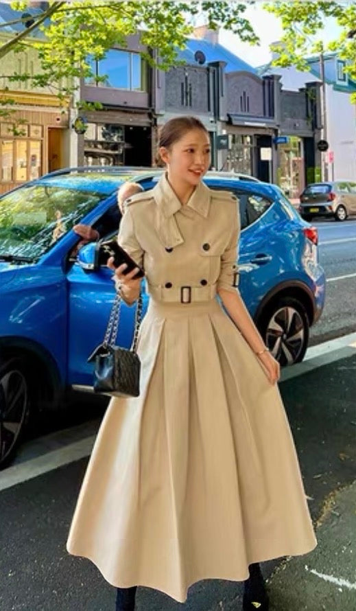 トレンチAラインスカートセットアップ