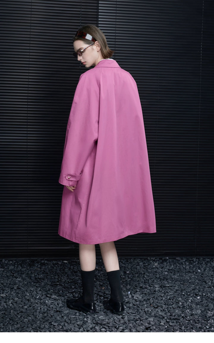 タフィーピンクステンカラーコート